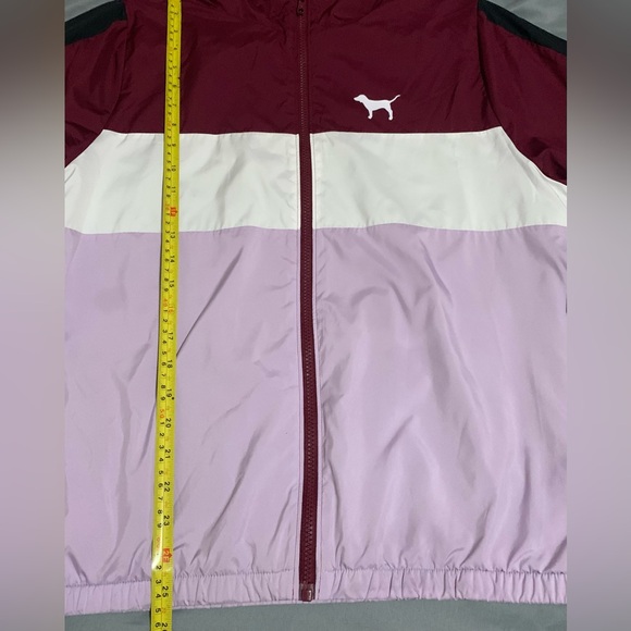 PINK Victoria's Secret Women Burgundy and Lavender Raincoat, XS/S NWOT. - Picture 10 of 12